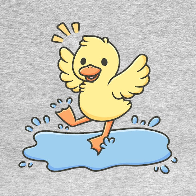 Splashing Duckling by KammyBale